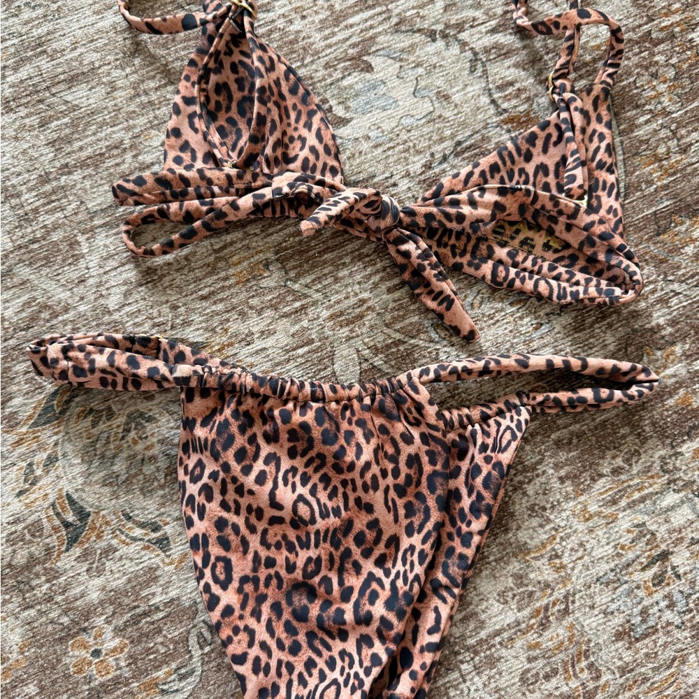 Skatie Leopard Print Bikini Set